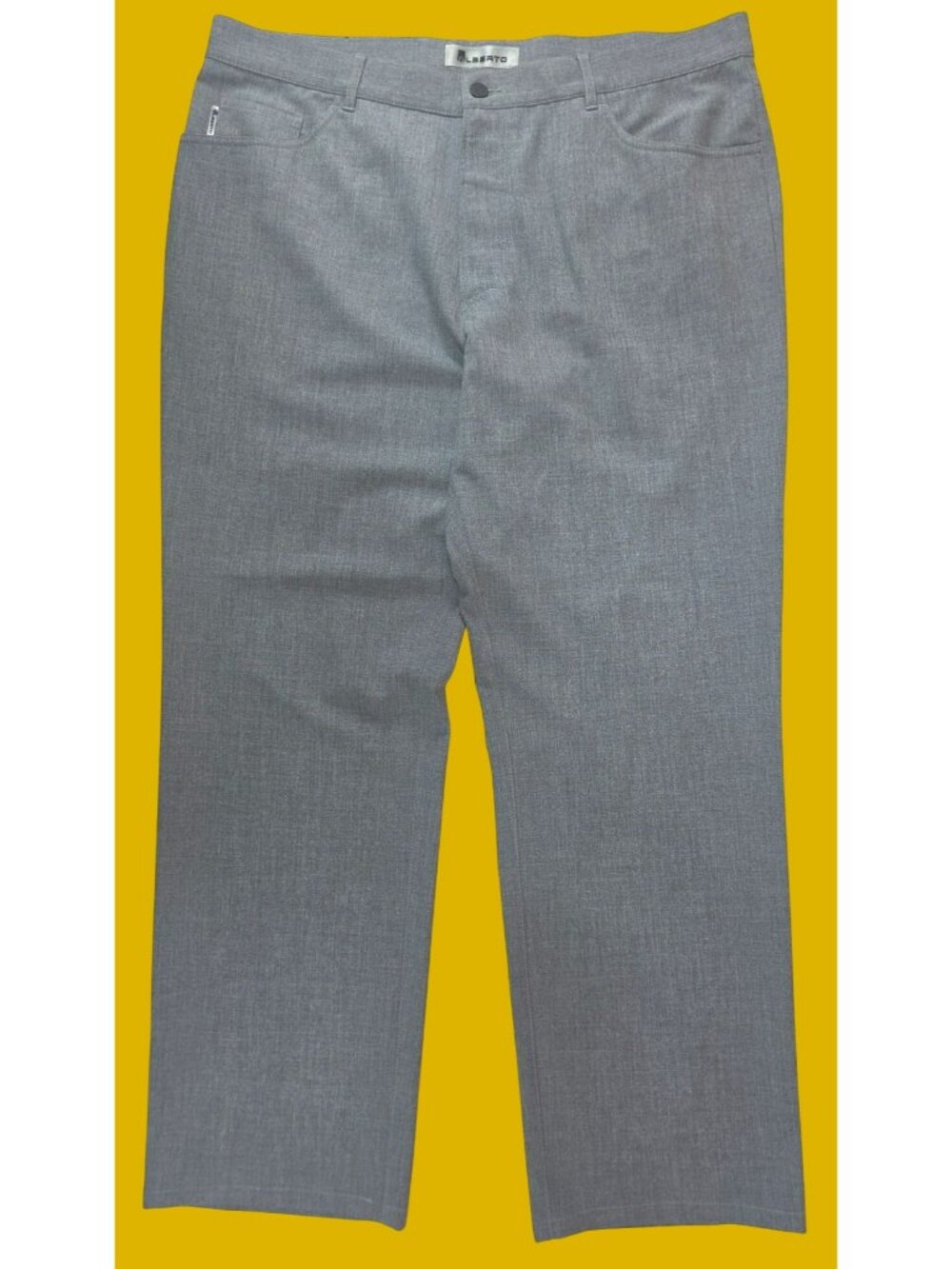 Alberto Mens 5-Pocket Straight-Leg Golf Pants 36x32